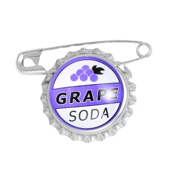 Accessories - Grape Soda Bottle Cap Pin